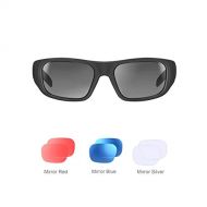 OhO sunshine Bluetooth Sunglasses,Open Ear Wireless Sunglasses with Polarized UV400 Protection Safety Lenses,Unisex Design Sport Headset for All Editions of Smart Phone (Black Frame Four Colors