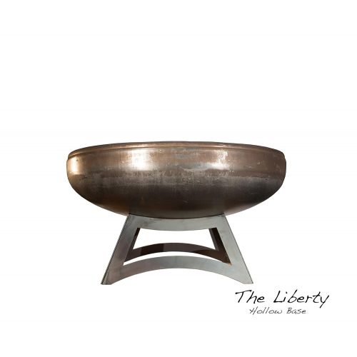  Ohio Flame 36 Liberty Fire Pit with Hollow Base (Made in USA) - Natural Steel Finish