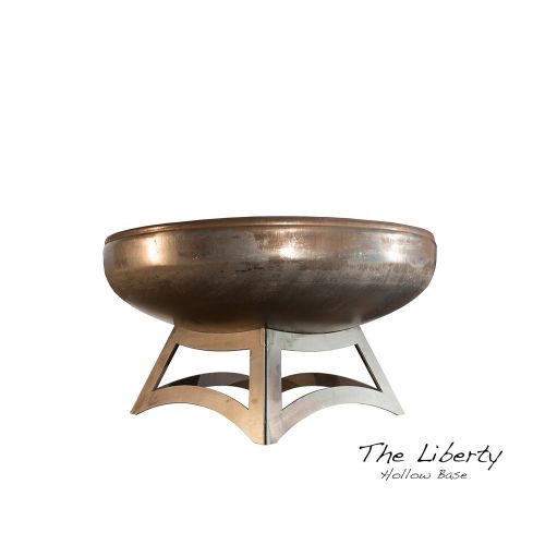  Ohio Flame 36 Liberty Fire Pit with Hollow Base (Made in USA) - Natural Steel Finish