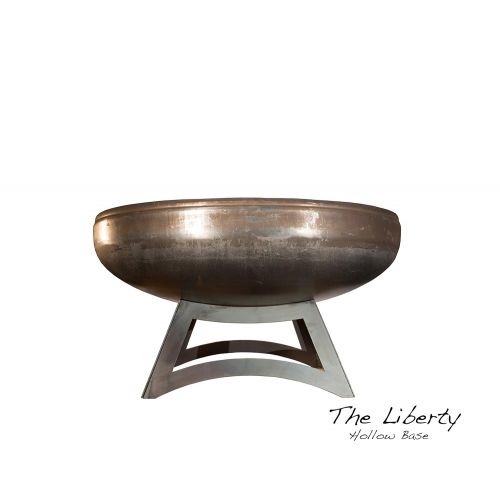  Ohio Flame 42 Liberty Fire Pit with Hollow Base (Made in USA) - Natural Steel Finish