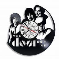 OhoArtGiftShop The Doors Vinyl Record Clock Art Handmade Home Wall Decor, The Doors Original Gift Vintage Room Decoration Accessory Stuff Artwork