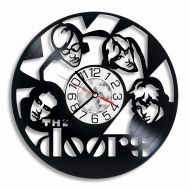 OhoArtGiftShop The Doors Vinyl Wall Clock Art Handmade Home Decor, The Doors Original Gift Present Great Vintage Room Decoration Accessory Stuff