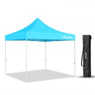 Ohuhu Pop-Up Canopy Tent - 10 x 10 ft, Instant Shelter Canopy with Wheeled Carrying Bag, Light Blue