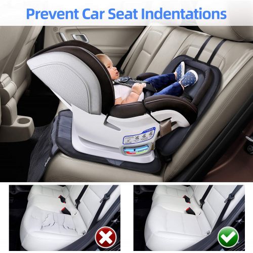  Ohuhu 1-Pack Baby Child Car Auto Carseat Seat Protector Cover Dog Mat Vehicle Cover With Organizer