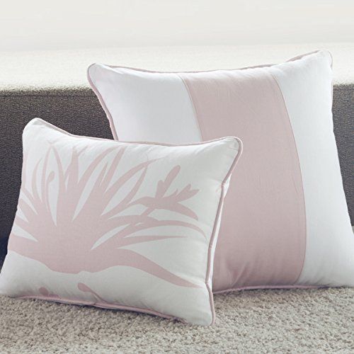  Oilo Band Pillow, Blush, 18 x 18