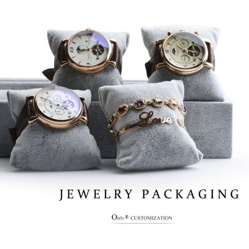  [아마존 핫딜]  [아마존핫딜]Oirlv Premium Velvet 12 Grid Watch Organizer Jewelry Tray Bracelet Bangle Watch Display Holder Adjustable Pillow