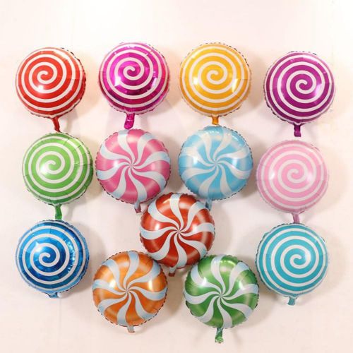  Oiuros 42 pcs 18 Sweet Candy Balloons, Round Lollipop Balloon, Birthday Wedding Party Balloons, Party Supplies