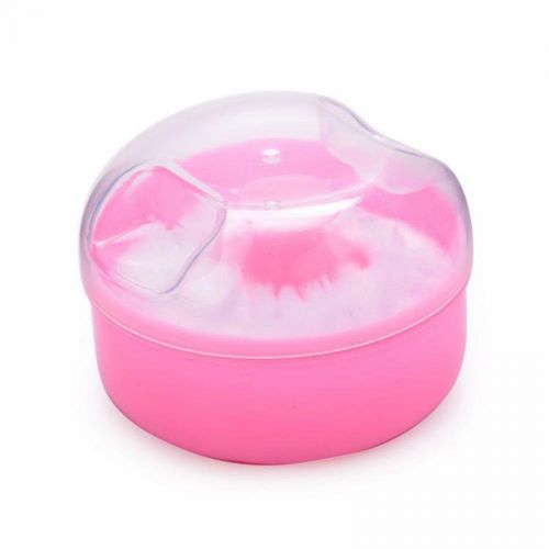  [아마존베스트]Okdeals OKDEALS Cosmetic Tool Baby Soft Face Body Powder Puff Sponge Box Container Case (pink)