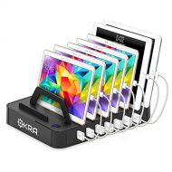 Okra 7-Port USB 16.8A Charging Station PRO [Most Powerful] Universal Desktop Tablet & Smartphone Multi-Device Hub Charging Dock for iPhone, iPad, Galaxy, Tablets [Charge 7 Tablets