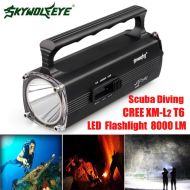 Oksale Diving Flashlight - Waterproof 8000 Lumens ,Underwater 100M ,Cree XM-L2 T6 LED ,Scuba Light Lamp Torch