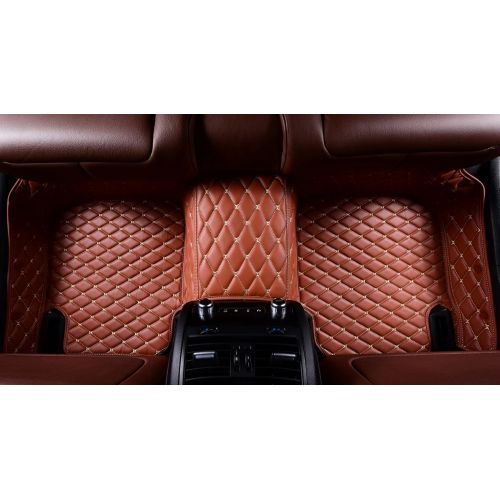  OkuTech Custom Fit XPE-Leather All Full Surrounded Waterproof Car Floor Mats for Jaguar XF 2008-2015,Brown