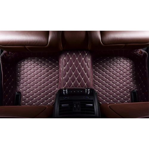  OkuTech Custom Fit XPE-Leather All Full Surrounded Waterproof Car Floor Mats for Jaguar XF 2008-2015,Brown