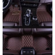 OkuTech Okutech Custom Fit Luxury XPE Leather Waterproof 3D Surrounded Full Set Car Floor Mats for Maserati Gran Turismo GT 2 door after 2014, Coffee