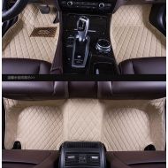 OkuTech Okutech Custom Fit Luxury XPE Leather Waterproof 3D Surrounded Full Set Car Floor Mats for Maserati GTMC 2 doors, Beige
