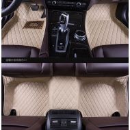 OkuTech Okutech Custom Fit Luxury XPE Leather Waterproof 3D Full Set Car Floor Mats for Cadillac CTS 2 door Coupe, Beige