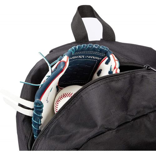  Okuna Outpost Baseball Bat Bag, Grey Backpack with Adjustable Padded Straps (1 Pack)