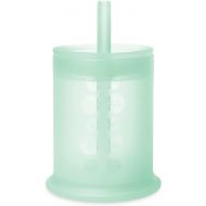 Olababy Silicone Training Cup with Straw Lid | Babies Water Drinking Cup | 6+ Mo Infant To 12-18 Months Toddler | Sippy Cup For Kids & Smoothie Cup | Baby Led Weaning (Mint, 5 oz)