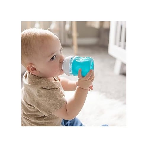  Olababy Silicone Sleeve for Avent Natural Glass Baby Bottles (8 oz, Pink)