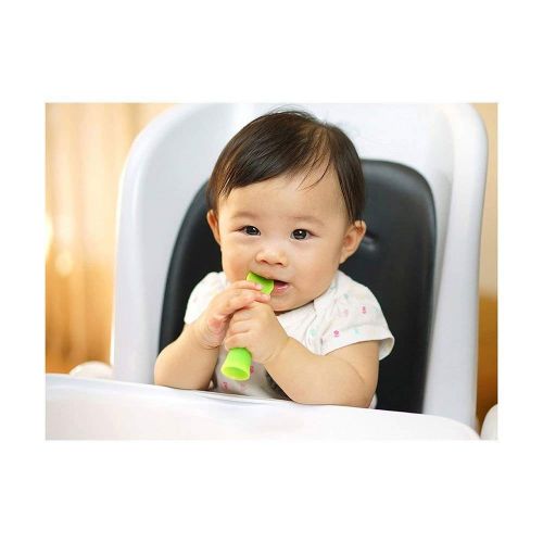  [아마존베스트]OLAE BABY Olababy 100% Silicone Soft-Tip Training Spoon Teether for Baby Led Weaning 2pack