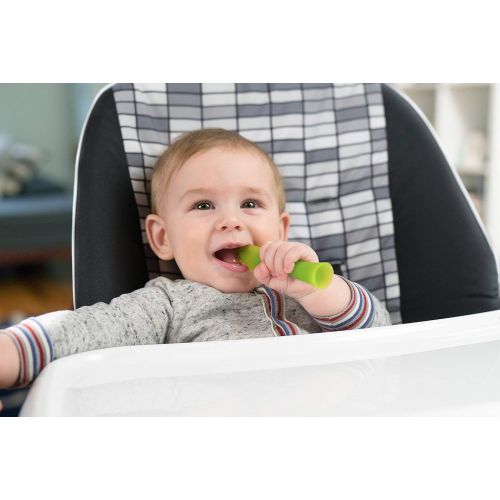  [아마존베스트]OLAE BABY Olababy 100% Silicone Soft-Tip Training Spoon Teether for Baby Led Weaning 2pack