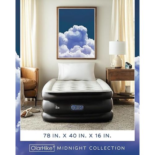  OlarHike Inflatable Twin Air Mattress with Built in Pump,16