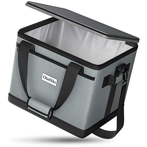  OlarHike 40-Can Large Cooler Bag, Insulated Lunch Box, Grey