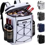 OlarHike Cooler Backpack with Reflective Strip, Insulated Waterproof 30 Cans Backpack Cooler Bag