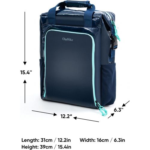  OlarHike Cooler Backpack 30 Cans Lightweight Insulated Soft Cooler Bag Leak-Proof for Lunch Picnic Fishing Hiking Camping Park Beach