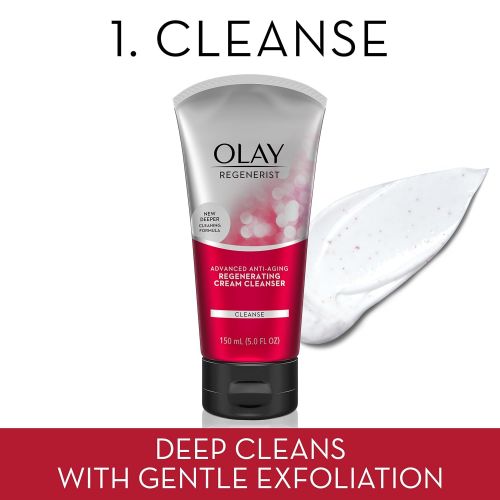  Olay Anti-Aging Skincare Kit with Regenerist Cleanser, Moisturizer & Eye Cream