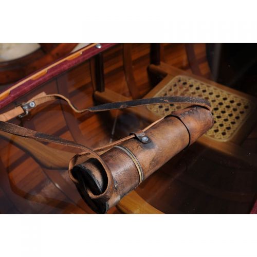  Old Modern Handicrafts Handheld Leather Overlay Telescope by Old Modern Handicrafts