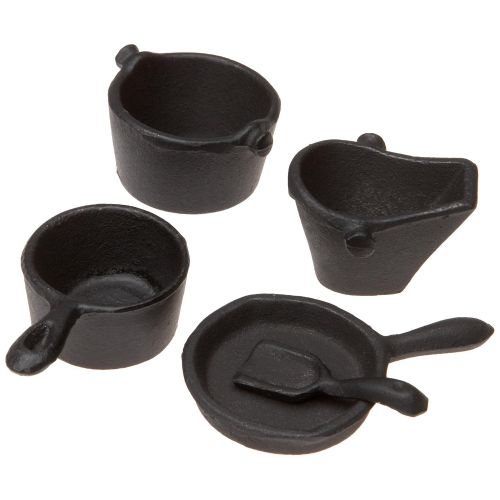  Old Mountain 10141 Black Mini Pot Belly Stove Set, with Accessories, 13 Inch Tall