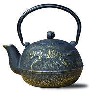 Old Dutch 1034MB Cast Iron Tora Teapot, 22 oz, Matte Black