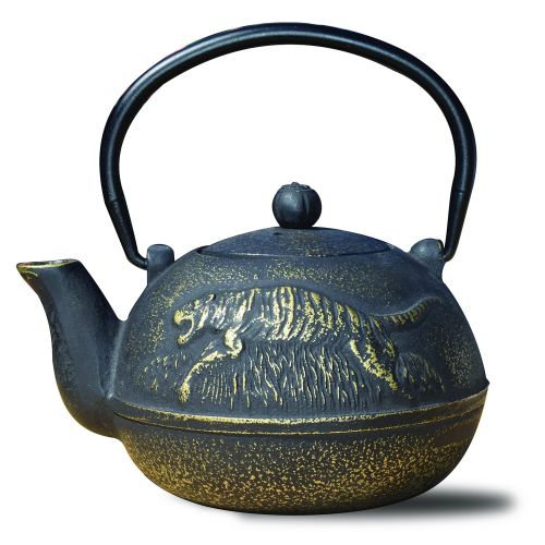  Old Dutch 1034MB Cast Iron Tora Teapot, 22 oz, Matte Black