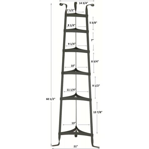  Old Dutch 60-Inch Cookware Stand, Satin Nickel