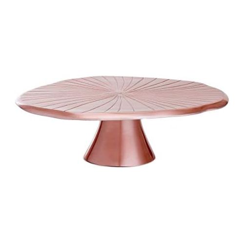  Old Dutch 3440RG Rose Gold Lily Pad, 14½ D. Cake Stand Serving, 14.5-Inch