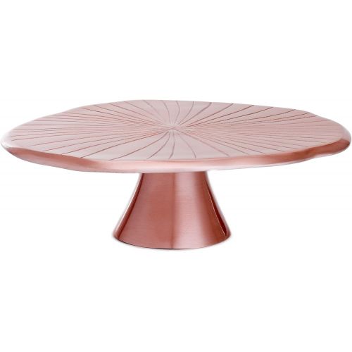  Old Dutch 3440RG Rose Gold Lily Pad, 14½ D. Cake Stand Serving, 14.5-Inch