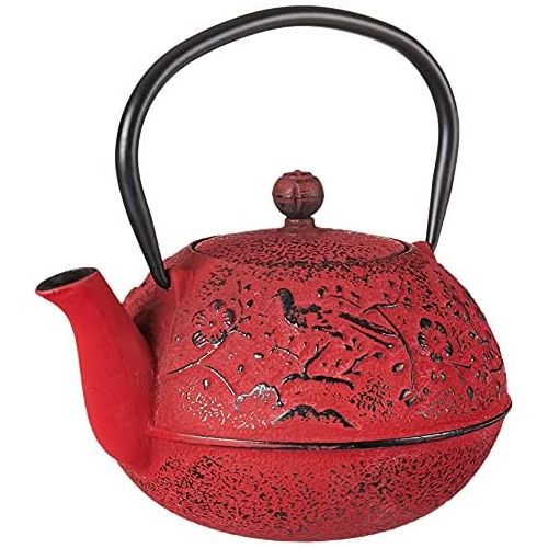  Old Dutch Cast IronSuzume Teapot, 24 Ounce, Red