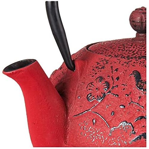  Old Dutch Cast IronSuzume Teapot, 24 Ounce, Red