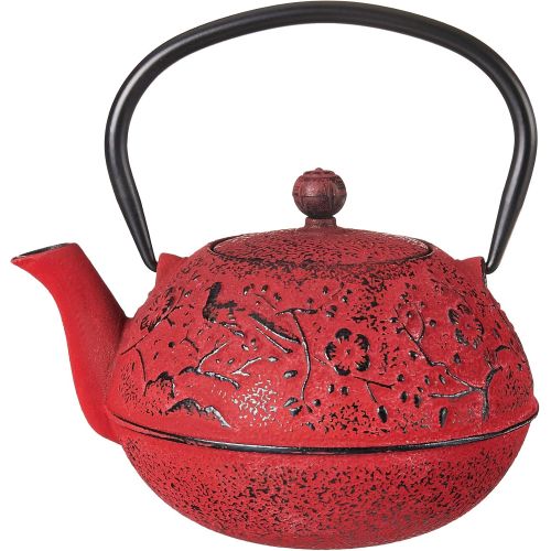  Old Dutch Cast IronSuzume Teapot, 24 Ounce, Red