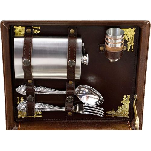  Old Master Handmade Picnic Hunting Set Malets on 3 Persons