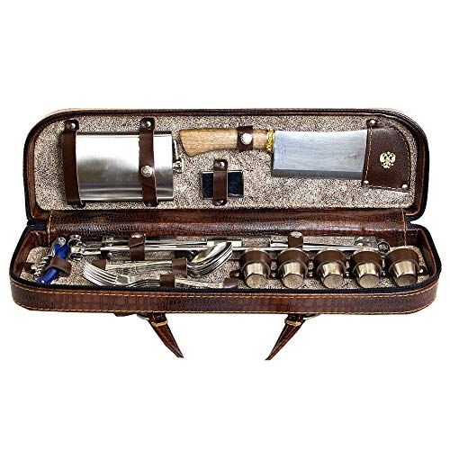 Old Master Handmade Picnic Hunting Set Picnic №4 with Casting on 5 Persons