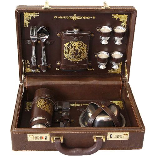  Old Master Handmade Picnic Hunting Set Baron on 4 Persons