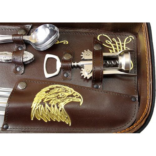  Old Master Handmade Picnic Hunting Set Forester on 6 Persons