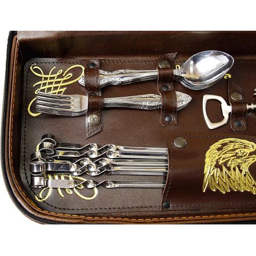  Old Master Handmade Picnic Hunting Set Forester on 6 Persons