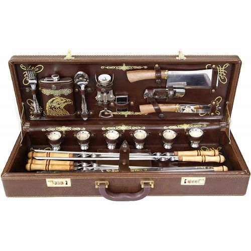  Old Master Handmade Picnic Hunting Set Ajax on 6 Persons