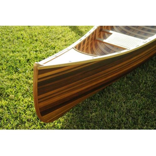  [아마존베스트]Old Modern Handicrafts Wooden Canoe with Ribs Curved Bow 10 Matte Finish for Display