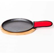 [아마존베스트]Old Mountain Pre-Seasoned Cast Iron Fajita Plate, Set of 2, 2 Count