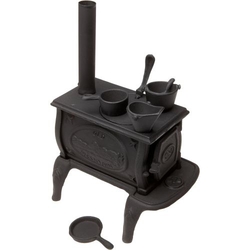  Old Mountain Black Mini Box Stove Set, with Accessories, 10 1/2 Inch Tall