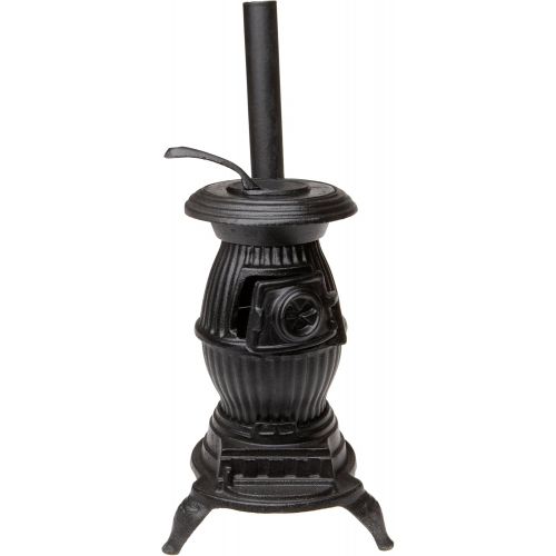  Old Mountain Black Mini Pot Belly Stove Set, with Accessories, 13 Inch Tall