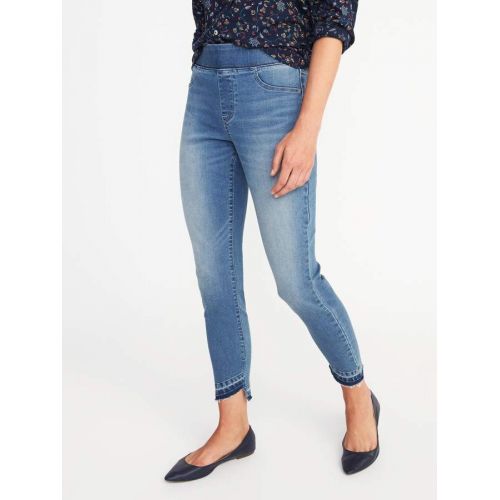  Old Navy Raw-Edge Rockstar Ankle Jeggings for Women